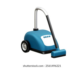 Vacuum Cleaner Cleaning 3D Icon illustration