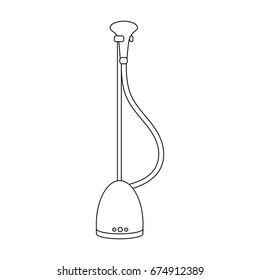 Vacuum cleaner for cleaning. Dry cleaning single icon in black style vector symbol stock illustration web.