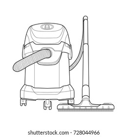 Vacuum cleaner, Cleaning machine, Vector illustration, Cleaning Service