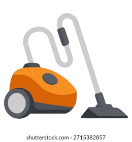 Vácuo limpador ferramenta de limpeza tecnologia equipamento de tecnologia vetor de cor plana modelo de ilustração design