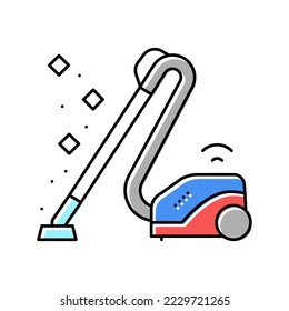 vacuum cleaner color icon vector. vacuum cleaner sign. isolated symbol illustration