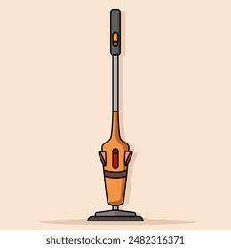 Vacuum cleaner concept, cleaning equipment. Professional electric vacuum cleaner for household service. Electric vacuum cleaning, household appliances, household appliances illustration.