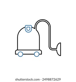 vacuum cleaner concept line icon. Simple element illustration. vacuum cleaner concept outline symbol design.