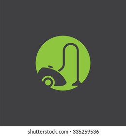 vacuum cleaner cut identity template icon design element
