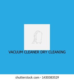 vacuum cleaner dry cleaning icon sign signifier vector