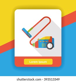 Vacuum cleaner flat icon