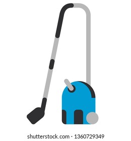 Vacuum cleaner flat illustration on white