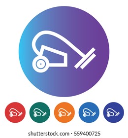 Vacuum cleaner Flat minimal icon vector