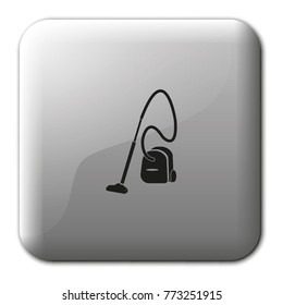 Vacuum cleaner flat vector icon.
