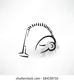 vacuum cleaner grunge icon