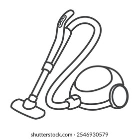 Vacuum cleaner. Home appliances. Vector illustration.