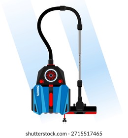 Aspirador para la Ilustración vectorial de color del hogar. Aparatos eléctricos domésticos