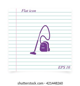 Vacuum cleaner icon.