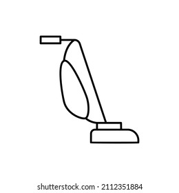Vacuum cleaner Icon in black line style icon, style isolated on white background
