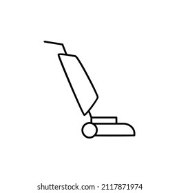 Vacuum cleaner Icon in black line style icon, style isolated on white background