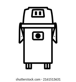 Vacuum Cleaner Icon. Bold outline design with editable stroke width. Vector Illustration.