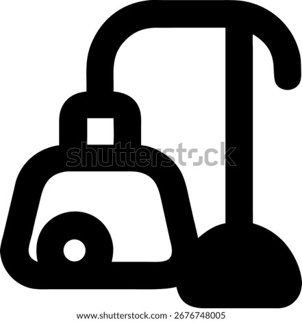 Vacuum Cleaner Icon Cleaning Appliance Symbol for Housework and Maintenance