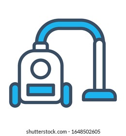 Vacuum cleaner icon dersigned in filled outline style