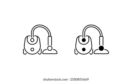 Vacuum Cleaner icon design with white background stock illustration