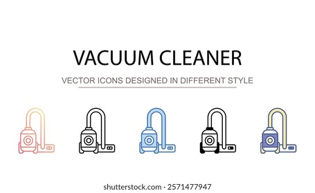 Vacuum Cleaner icon design with white background stock illustration