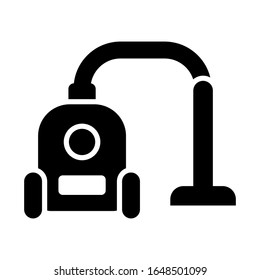 Vacuum cleaner icon designed in flat style