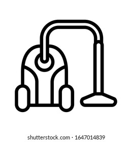 Vacuum cleaner icon designed in line style