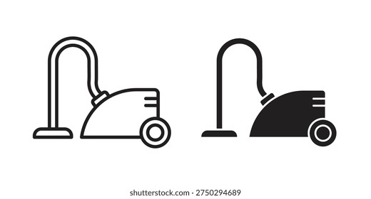 Vacuum cleaner icon in editable style. Vector icon graphics