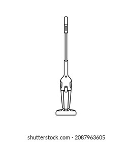 Staubsauger-Symbol. Elektronisches Zeichen. Vektorgrafik