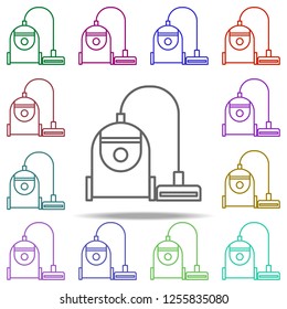 a vacuum cleaner icon. Elements of intelligence in multi color style icons. Simple icon for websites, web design, mobile app, info graphics