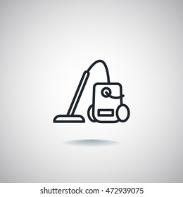 Vacuum cleaner Icon Flat.