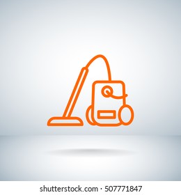 Vacuum cleaner Icon Flat.