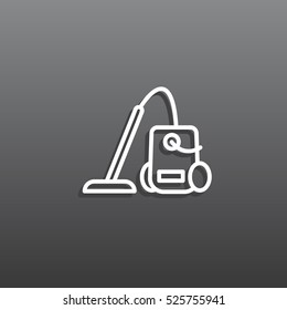 Vacuum cleaner Icon Flat.