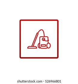 Vacuum cleaner Icon Flat.