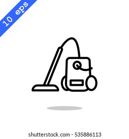 Vacuum cleaner Icon Flat.