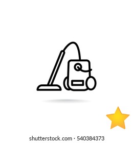 Vacuum cleaner Icon Flat.