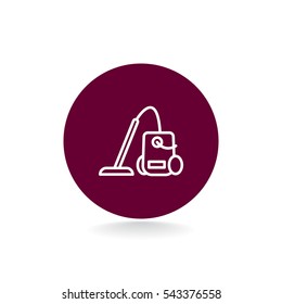 Vacuum cleaner Icon Flat.