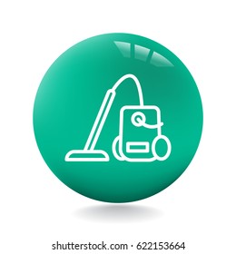Vacuum cleaner Icon Flat.