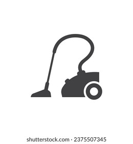 Vacuum cleaner icon in flat style. Equipment for house cleaning vector illustration on isolated background. Clean machine sign business concept.