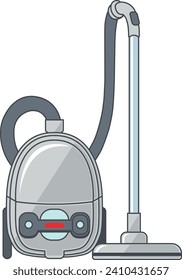 Vacuum Cleaner Icon in flat style. Vector Illustration