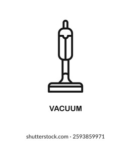 Vacuum cleaner icon in flat style. Equipment for house cleaning vector illustration on isolated background. Clean machine sign business concept.