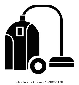 vacuum cleaner icon glyph vector design 