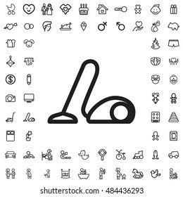 Vacuum cleaner icon illustration isolated vector sign symbol