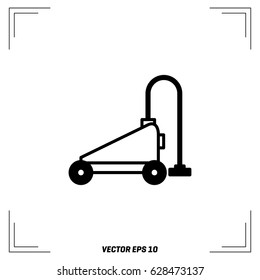 Vacuum cleaner icon. Illustration of vacuum cleaner vector icon for web