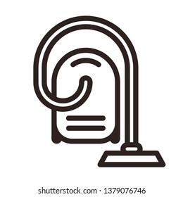 Vacuum cleaner icon isolated on white background