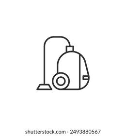 Vacuum cleaner icon isolated on white background. Household symbol modern, simple, vector, icon for website design, mobile app, ui. Vector Illustration