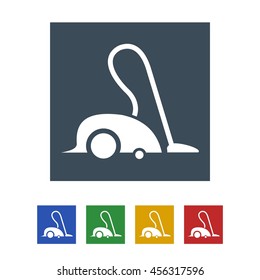 Vacuum cleaner Icon Isolated on White Background.vector illustration icon