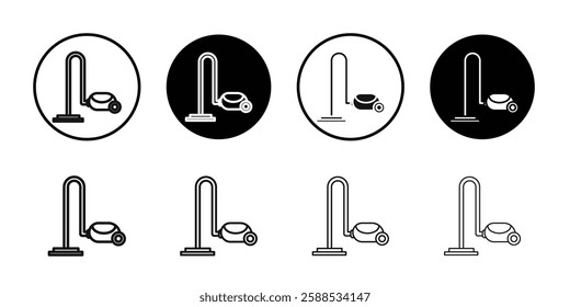 Vacuum cleaner Icon line art vector