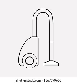 Vacuum cleaner icon line element. Vector illustration of vacuum cleaner icon line isolated on clean background for your web mobile app logo design.