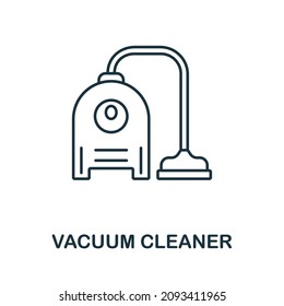 Vacuum Cleaner icon. Line element from cleaning collection. Linear Vacuum Cleaner icon sign for web design, infographics and more.