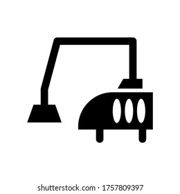 icono de aspirador o logotipo símbolo de signo aislado ilustración vectorial de alta calidad estilo negro iconos vectores

